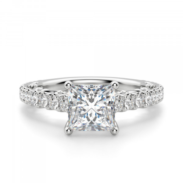 Fleur Princess Cut Engagement Ring